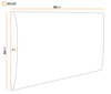 Panel tapicerowany 40x30 Mono 230 (Rdzawy)
