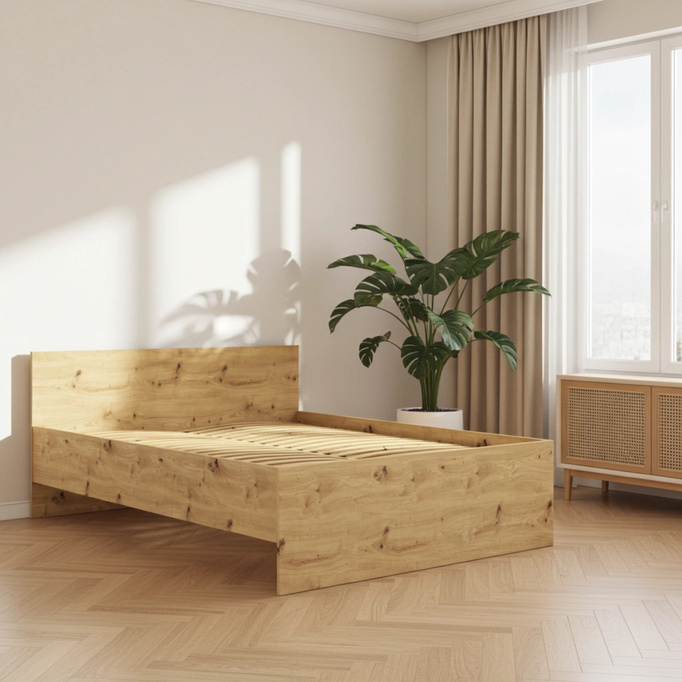 Łóżko Modena 160cm w kolorze dąb artisan