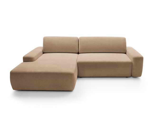 Narożnik OLMI M lewostronny Raven 38 brązowy styl soft funkcja spania