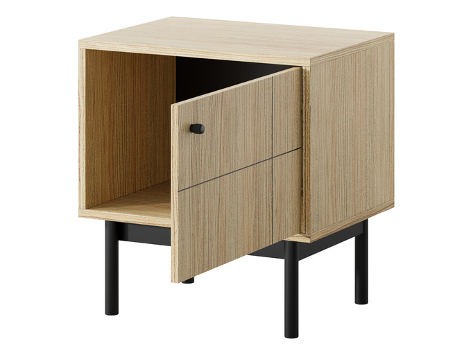 Stolik nocny Sora S54 w kolorze Dąb Linea