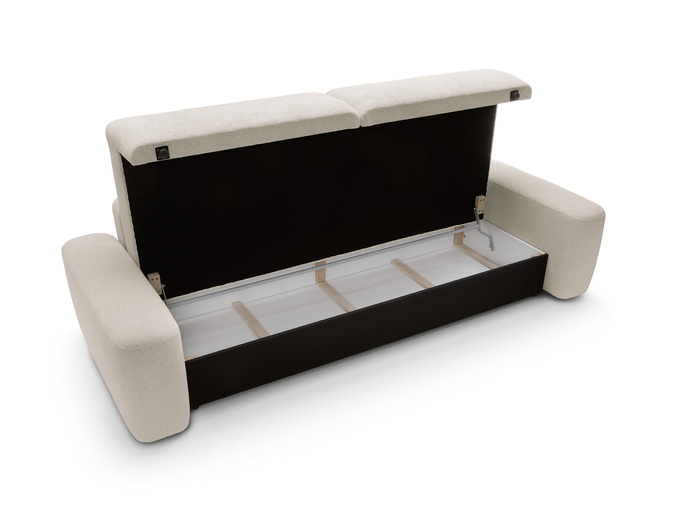 Sofa OLMI Raven 24 Kremowa Ciepły Beż do salonu nowoczesna