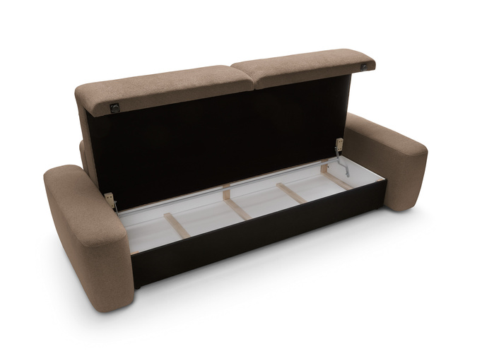 Sofa OLMI Raven 45 Ciemny Brąz Czekoladowa do salonu soft