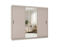 Szafa przesuwna MIRANO 250 cm kaszmir wysoka pojemna garderoba