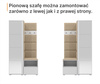 Tapicerowana garderoba Noris VII z lustrem - kolor antracyt + tkanina Trinity 01