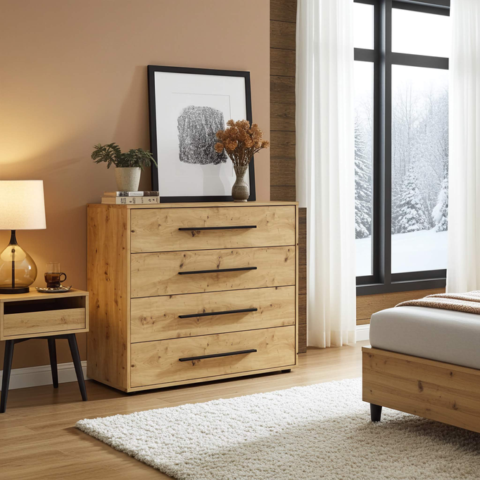 Komoda Modena K4SZ 100 cm dąb artisan