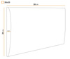Panel tapicerowany 30x20 Fancy 99 (Grafit)