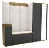 Dąb Artisan / Czarny \ Kremowy (Trinity 01)