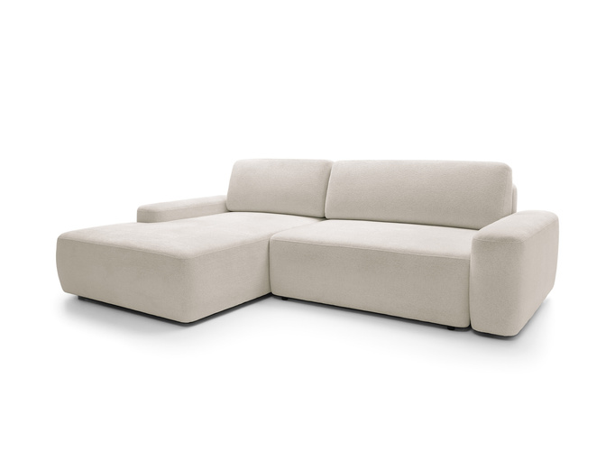 Narożnik OLMI M lewostronny Raven 24 beżowy piaskowy styl soft