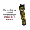 Tapicerowana garderoba Nela I w kolorze białym i tkaninie Trinity 01