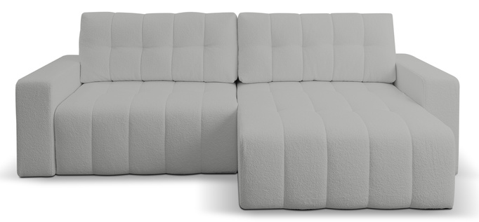 Narożnik Palermo w tkaninie BRAVO z funkcją spania i pojemnikiem na pościel