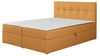 Łóżko kontynentalne Toronto 180×200 (Herbi 80 - Miodowy) z materacem bonell i topperem