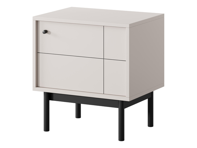 Stolik nocny Sora S54 w kolorze cashmere