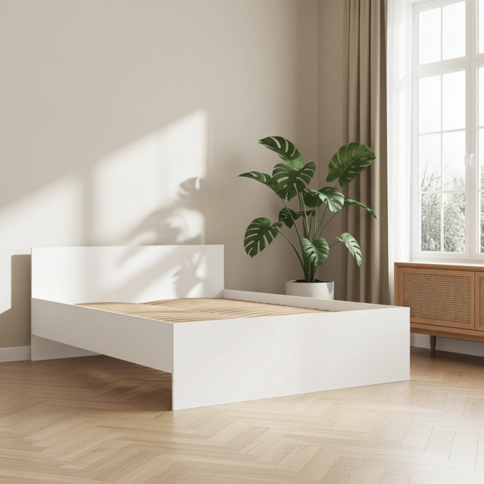 Łóżko Modena 160cm w kolorze białym