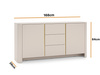 Komoda Aura KSZ 168cm w kolorze cashmere