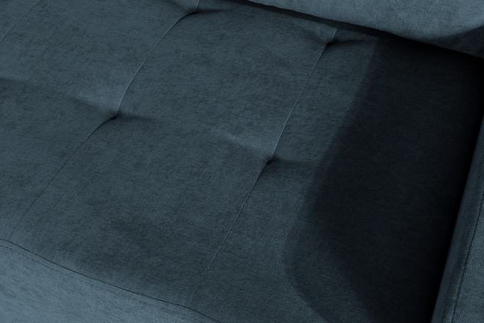 Narożnik TREVI lewostronny Wind 77 ciemny niebieski granatowy szenil funkcja spania