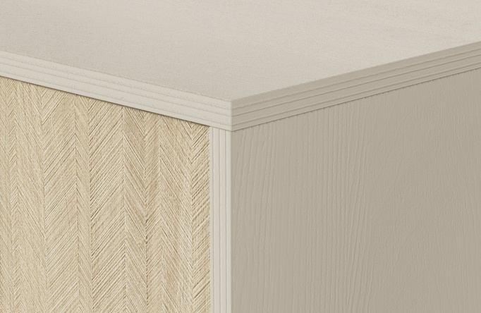 Komoda Silva KSZD-106 w kolorze Piaskowy Beż + Jodełka Scandi