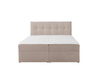 Łóżko kontynentalne Toronto 160×200 (Gerra 15 - Jasny beż) z materacem bonell i topperem