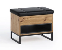 Dąb Artisan / Czarny