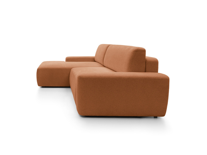 Narożnik OLMI M lewostronny Raven 44 terakota ceglasty styl soft