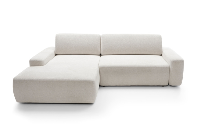 Narożnik OLMI M lewostronny Raven 22 ecru kremowy styl soft