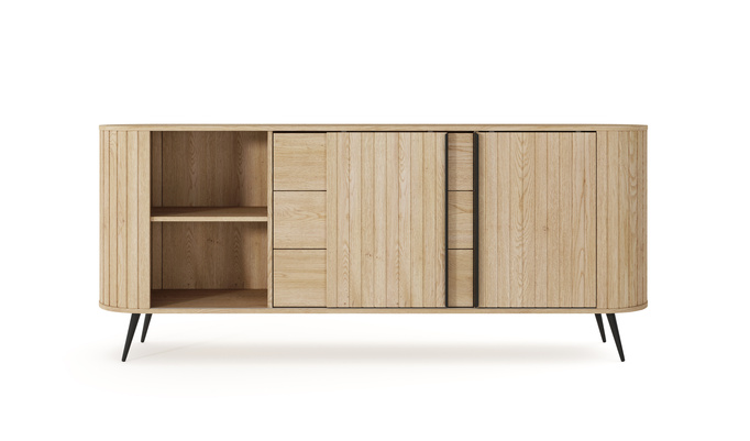 Komoda LOVI 196 cm Dąb Cremona