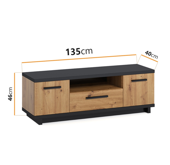 Szafka RTV Zonda 135 cm