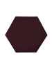 Panel tapicerowany heksagon 60cm Magic Velvet 2202 (Bordowy)