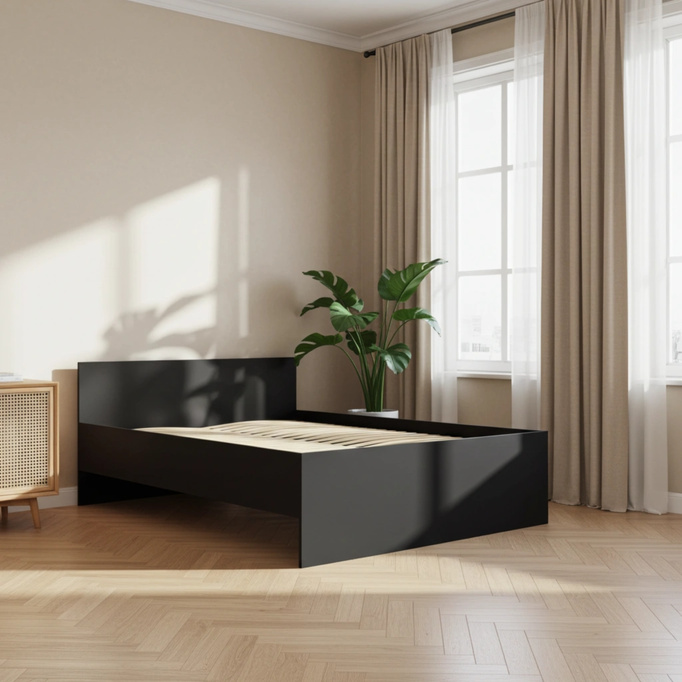 Łóżko Modena 160cm w kolorze czarnym
