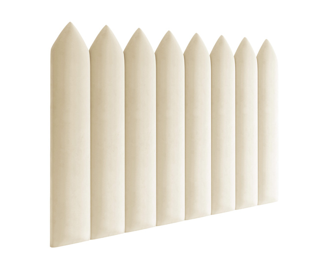 Panel tapicerowany płotek szpiczasty 60x20 Magic Velvet 2250 (Śmietankowy)