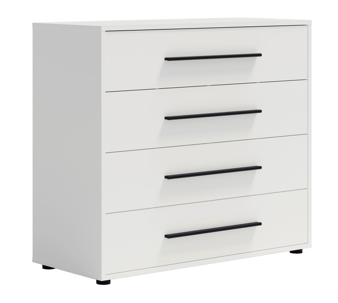 Biała komoda Modena K4SZ 100cm z szufladami
