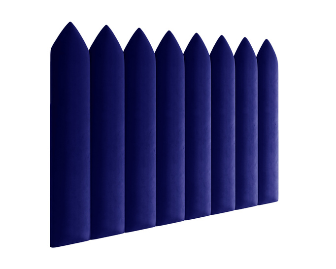 Panel tapicerowany płotek szpiczasty 110x30 Magic Velvet 2216 Granatowy)