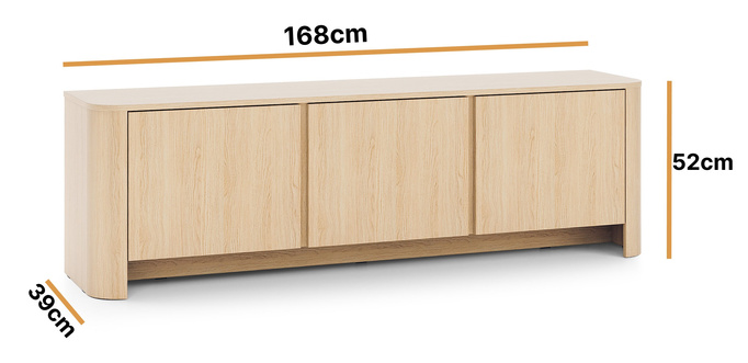Szafka RTV Aura 168cm kolor: Dąb vicenza