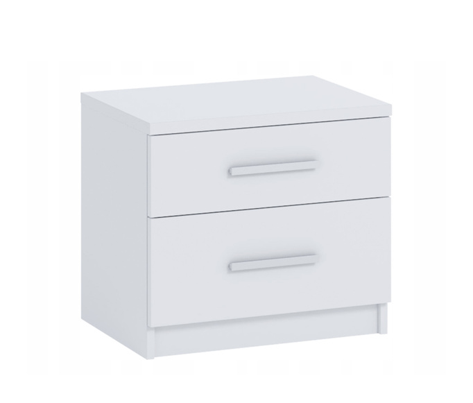 Stolik nocny Tamiza 50 cm w kolorze białym