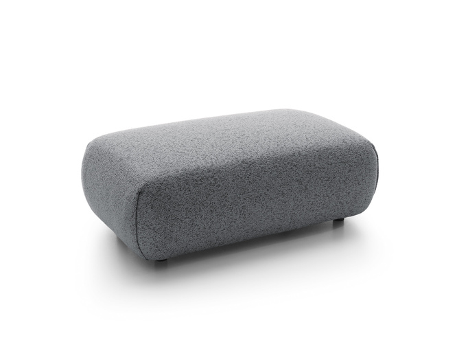 Pufa do narożnika VERNIO Puente 94 Szary Stalowy plecionka z bawełną