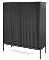 Pojemna komoda Kioto K104 w kolorze czarnym
