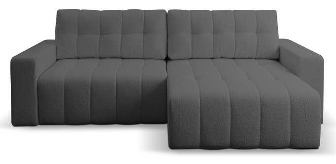 Narożnik Palermo w tkaninie BRAVO z funkcją spania i pojemnikiem na pościel