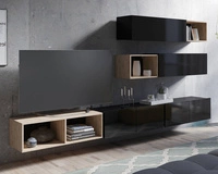 Czarny + Czarny połysk / Dąb Artisan