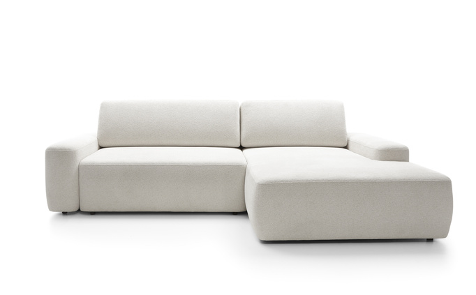 Narożnik OLMI M prawostronny Raven 22 ecru kremowy styl soft