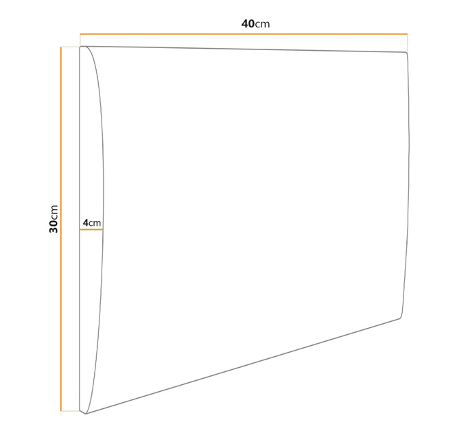 Panel tapicerowany 40x30 Kronos 09 (Granatowy)