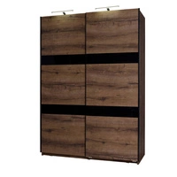 Dąb Monastery / Czarny Połysk \ Oświetlenie LED