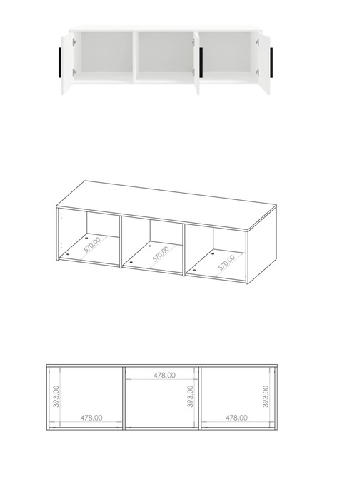Nadstawka do szafy Modena SZ3D2SZ