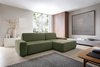 Narożnik OLMI M prawostronny Raven 78 zielony oliwkowy styl soft