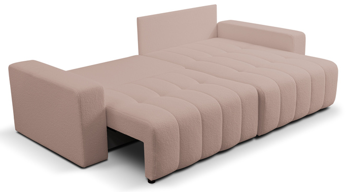 Narożnik Palermo w tkaninie BRAVO z funkcją spania i pojemnikiem na pościel