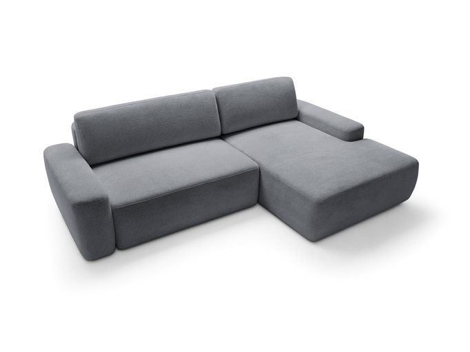 Narożnik OLMI M prawostronny Raven 18 grafitowy ciemny szary styl soft