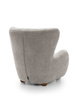 Fotel tapicerowany uszak FILO Dress Me 02 Jasny Szary nóżki do wyboru