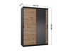 Szafa przesuwna MIRANO 150 cm dąb wotan – wysoka 215 cm, styl Loft
