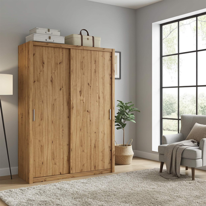 Szafa przesuwna Tamiza 200 cm dąb artisan