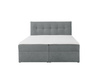 Łóżko kontynentalne Toronto 140×200 (Gerra 70 - Popielaty) z materacem bonell i topperem