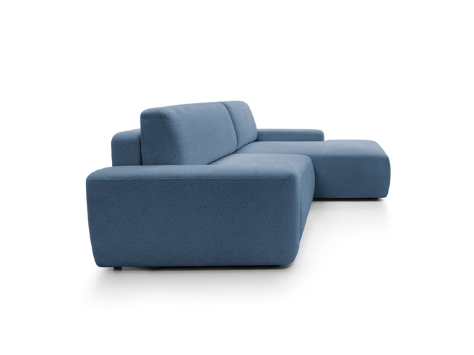 Narożnik OLMI M prawostronny Raven 86 granatowy ciemny niebieski styl soft