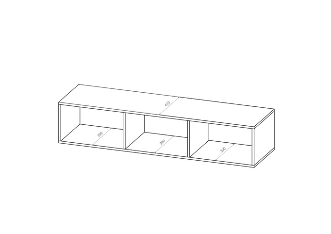 Szafka RTV Kolder 150 cm w kolorze cashmere i z ryflowanymi frontami